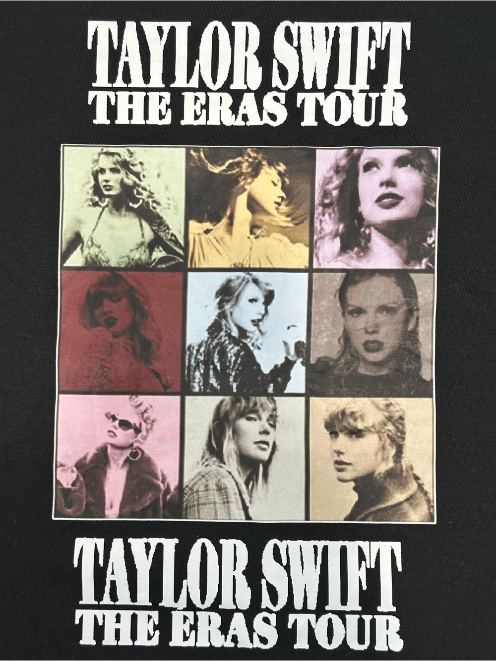 Taylor Swift The Eras Tour Black‎ Graphic Tee XL